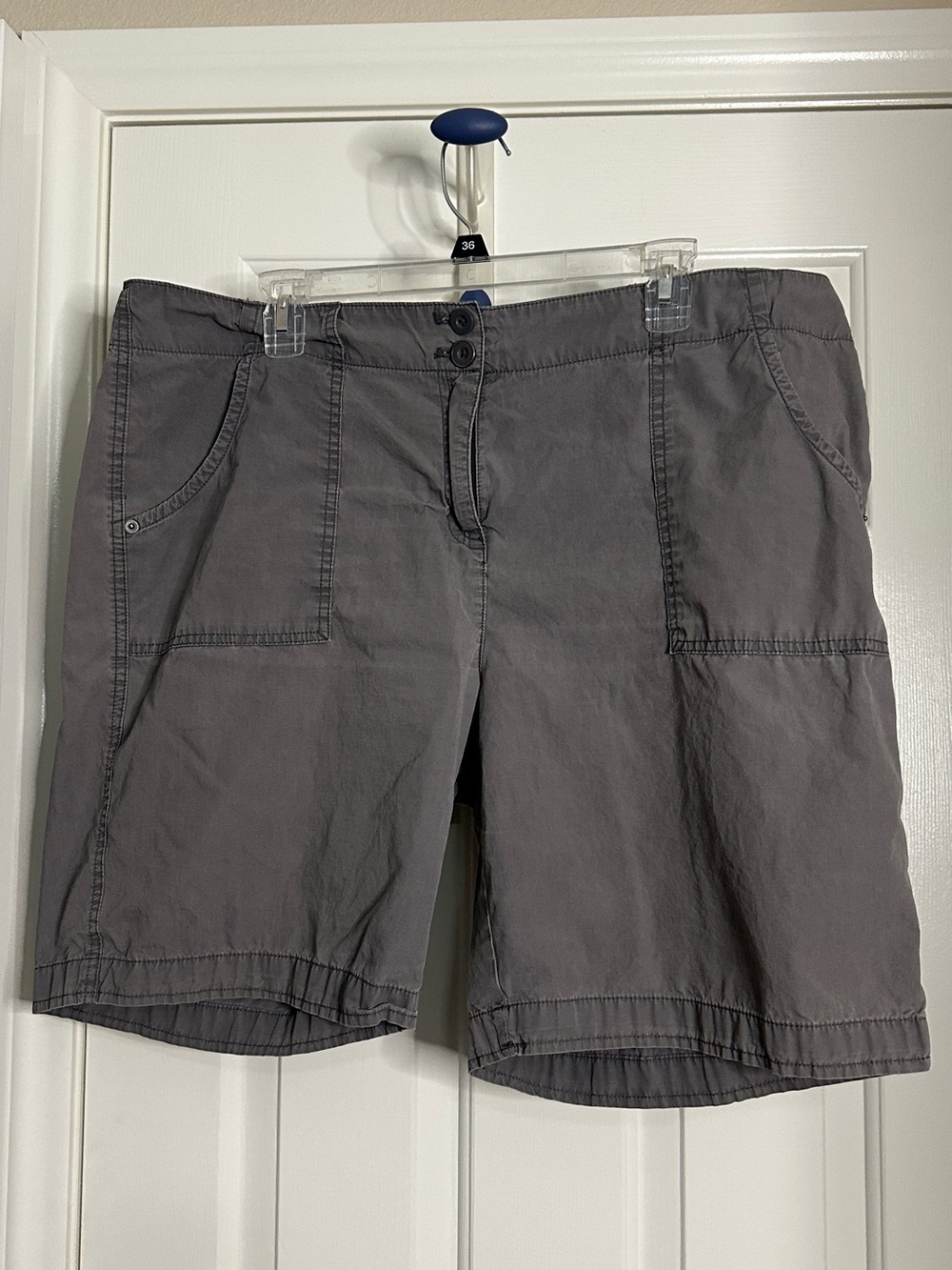 Van Heusen Gray Women's Bermuda Shorts Size 18